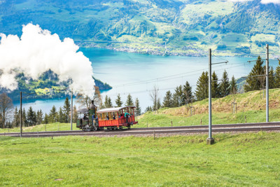Lok 7 Bergfahrt mit Seeblick