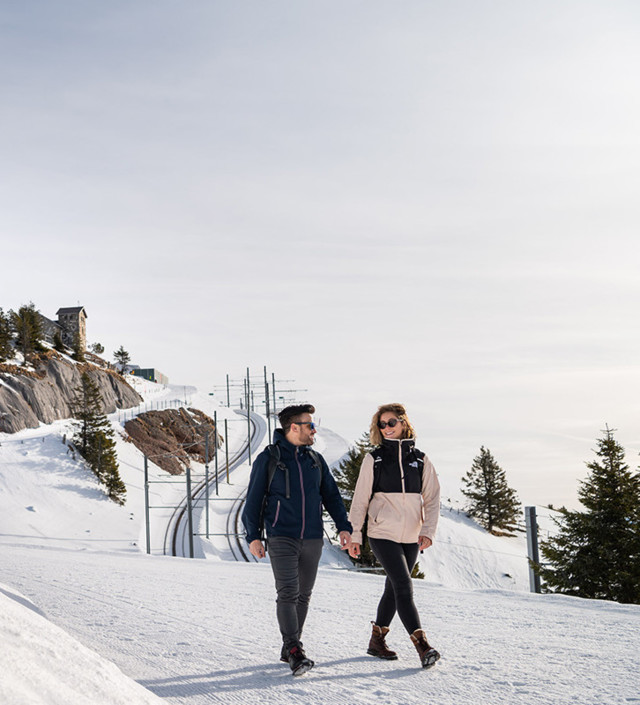 Winterwandern Rigi Kulm