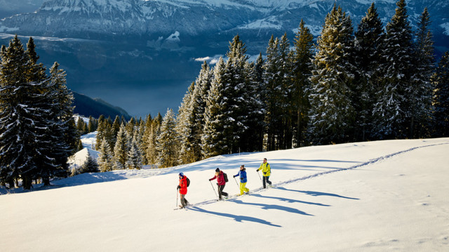 Schneeschuh-Tour mit Freunden