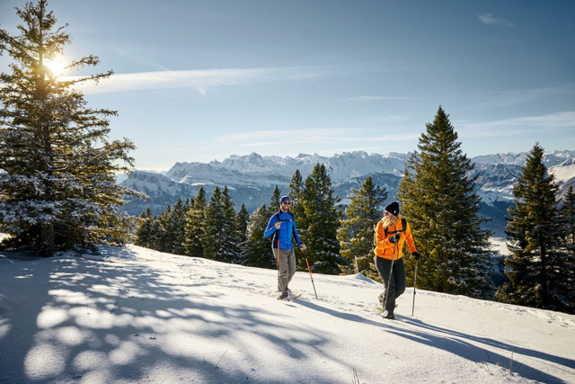 Schneeschuhlaufen auf der Rigi