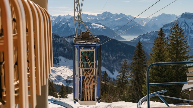 Schlitten-Vermietungscenter auf Rigi Burggeist (Hero Bild)