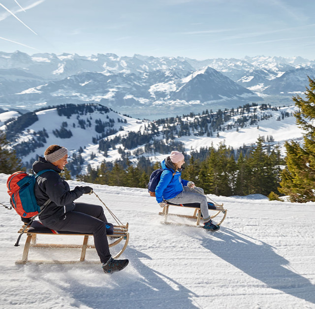Schlittelspass auf der Rigi