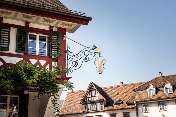 Schmucke Häuser in Küssnacht am Rigi
