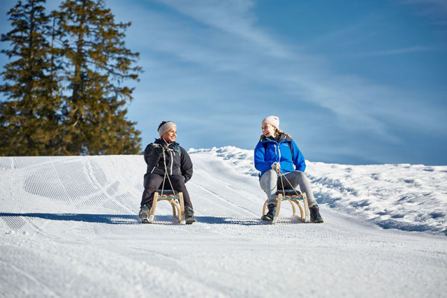 Schlitteln auf der Rigi