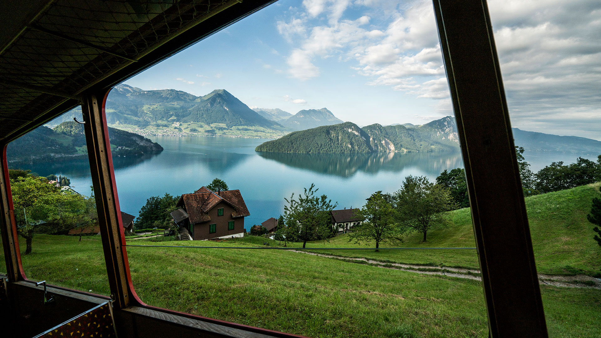 Aussicht aus dem Zug